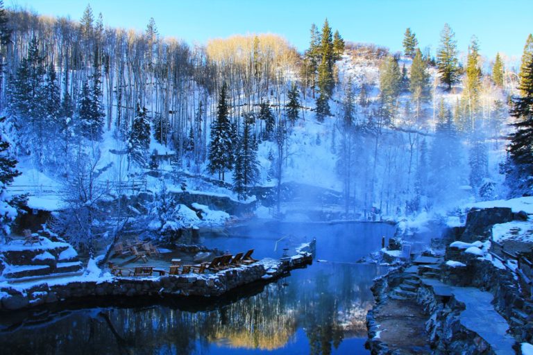 winter hot springs