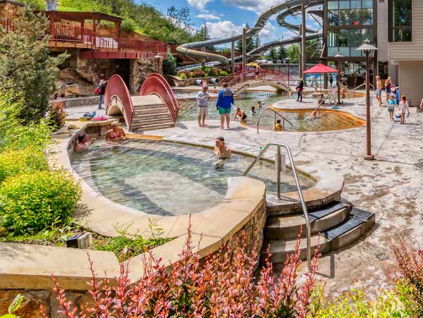 Old Town Hot Springs Steamboat in the summer