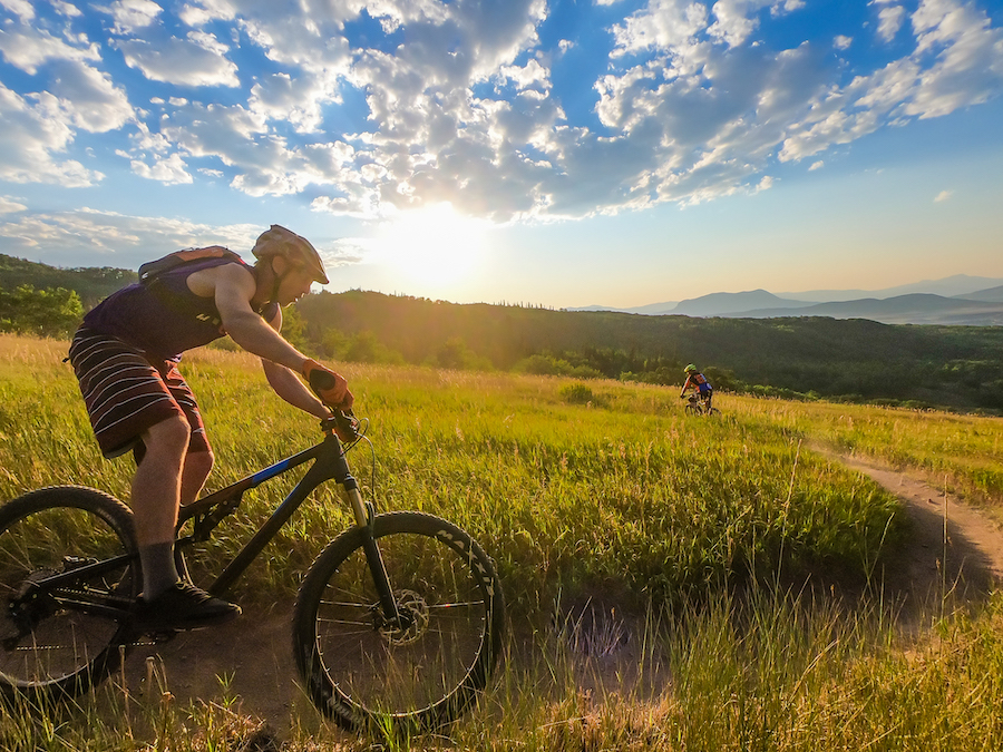 Emerald Mountain bike trails in Steamboat