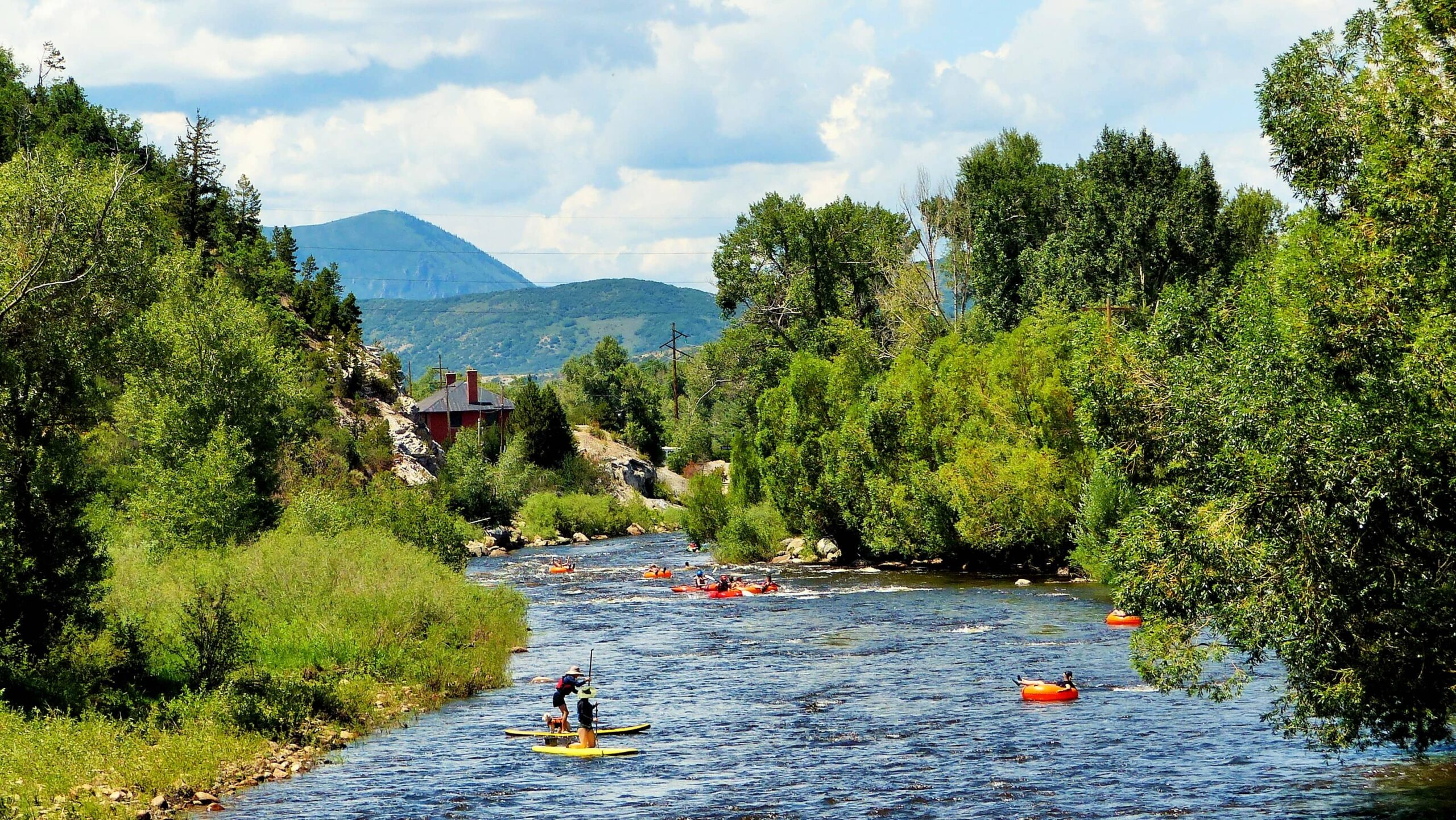 Tubing the Yampa River in Steamboat