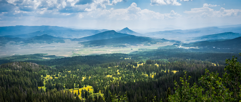 View from the top of Rabbit Ears Pass