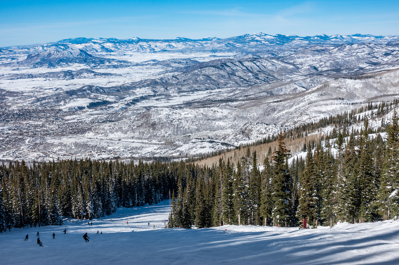 Ski slopes in Steamboat