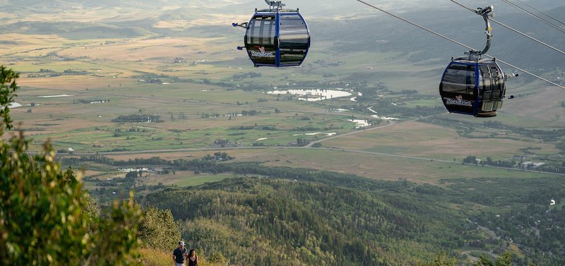 Steamboat gondola in the summer
